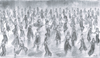 "A Northern Soul Dance Floor" - An original pencil sketch of the packed Northern Soul Dance Floor. 30 cm by 17 cm.