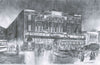 "Arriving at Wigan Casino, Preparatory Pencil Sketch" - Original Pencil Sketch by Neil Thompson. Size - 38 cm wide by 24 cm tall.