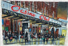 "Down at the Casino"- Original Oil Painting by Neil Thompson. Size : 39 cm by 27 cm.