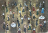 "Ever Again - Out on the Floor" - An original water colour painting of a packed Northern Soul dance floor. 33 cm by 21 cm.