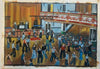 "Ever Again : Wigan Casino" - An original oil painting looking down on to the dance floor at the Casino. 39 cm by 27 cm.