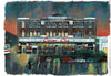 "Casino Nights, Part IV" - Original Acrylic Painting by Neil Thompson. Size - 40 cm wide by 28 cm tall.