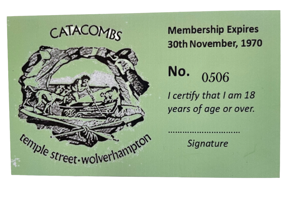 Replica Catacombs Membership Card