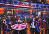 Six greeting cards, Dancers at Wigan Casino - 6 different designs. The cards are 7 inches by 5 inches, with envelopes and individually wrapped.