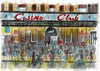 "Outside the Casino Club III" - Original Water Colour Painting by Neil Thompson. Size - 25 cm wide by 17 cm tall.