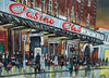 "Down at the Casino"- Original Oil Painting by Neil Thompson. Size : 39 cm by 27 cm.