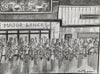"Scooters at the Torch, Major Lance" - An original pencil sketch of scooters at the Torch before the Major Lance all nighter
