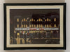 Three mounted and black framed prints of the 3 great Northern Soul clubs, each 21 cm wide by 16 cm tall.