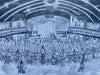 "Move On Up Preparatory Pencil Sketch" - An original pencil sketch on art paper looking down on to the dance floor at Wigan Casino.