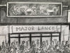 "Scooters at the Torch, Major Lance" - An original pencil sketch of scooters at the Torch before the Major Lance all nighter