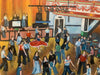 "Ever Again : Wigan Casino" - An original oil painting looking down on to the dance floor at the Casino. 39 cm by 27 cm.