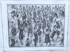 "Floor Filler, Preparatory Pencil Sketch" - An original pencil sketch of Northern Soul dancers