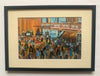 "Ever Again - Wigan Casino" - Mounted and Framed (Black Frame). Overall size 31.5 cm wide by 23 cm tall.