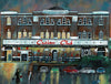 "Casino Nights, Part IV" - Original Acrylic Painting by Neil Thompson. Size - 40 cm wide by 28 cm tall.