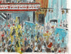 "4 am, Wigan Casino" - An original water colour painting of the packed dance floor at the Casino. 33 cm by 21 cm.