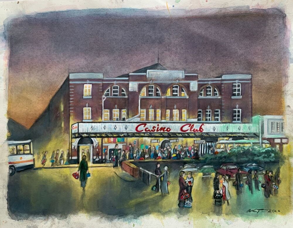 "Do I Love You, Part I" - Original Water Colour Painting by Neil Thompson. Size - 44 cm wide by 34 cm tall.