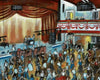 "Chills and Fever" - An original oil painting of the packed dance floor at the Casino. 33 cm by 24 cm.