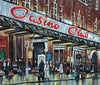 "Down at the Casino"- Original Oil Painting by Neil Thompson. Size : 39 cm by 27 cm.