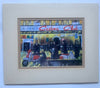 "Casino Club Scooters" - a limited edition print, two scooters and the crowd outside the Casino. Overall size 25 cm by 21 cm.
