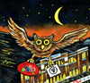 "Here Comes the Night Owl" - Limited Edition Print, with Artist's Individual "Remarque." Two different sizes available.