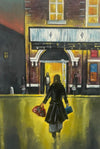 "Looking For You" - Original oil painting on canvas, size - 40 cm tall by 30 cm wide.