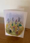 Out on the Floor - An Original Painting as a Greeting Card