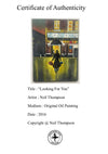 "Looking For You" - Original oil painting on canvas, size - 40 cm tall by 30 cm wide.