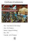 "Gotta Hold on to This Feeling" - An original oil painting of the packed dance floor at the Casino. 39 cm by 27 cm.