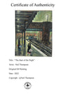 "The Start of the Night" - Original Oil Painting by Neil Thompson, 27 x 22 cm.