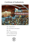 "Chills and Fever" - An original oil painting of the packed dance floor at the Casino. 33 cm by 24 cm.