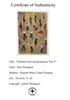"Northern Soul Interpretations, Part V" - An original water colour painting of a Northern Soul dance floor. 30 cm by 21 cm.