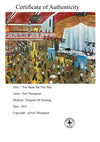 "You Made Me This Way" - An original oil painting on canvas of the dance floor at Wigan Casino. Size : 50 cm by 40 cm.