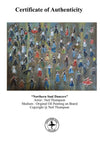 "Northern Soul Dancers" - An original oil painting on canvas of a packed Northern Soul dance floor. Size : 16 inches by 12 inches.