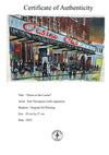 "Down at the Casino"- Original Oil Painting by Neil Thompson. Size : 39 cm by 27 cm.