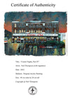 "Casino Nights, Part IV" - Original Acrylic Painting by Neil Thompson. Size - 40 cm wide by 28 cm tall.