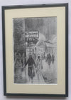 "Anticipation, Prep Pencil Sketch" - Original pencil sketch, mounted and framed.