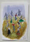 Out on the Floor - An Original Painting as a Greeting Card