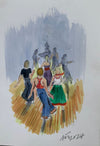 Northern Soul Nights - An Original Painting as a Greeting Card