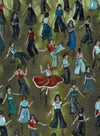 "Interpretations - Northern Soul Dancers" - Original oil painting on canvas artboard.