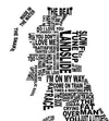 "Britain's Northern Soul 2" A mounted and framed print. Size, 9.4 inches tall by 7.4 inches wide.