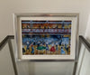 "I Go to Pieces" - Mounted and Framed (Silver Frame). Overall size 9.4 cm wide by 7.4 cm tall.