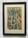 "Breakout" - Original water colour painting, mounted and framed.
