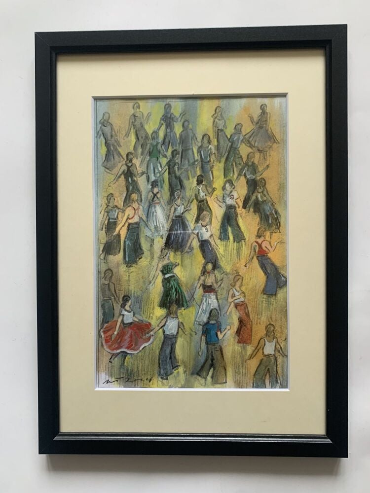 "Breakout" - Original water colour painting, mounted and framed.