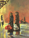 "Come Go With Me" - Original oil painting on canvas. Size - 30 cm tall by 24 cm wide.