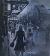 "Anticipation II" - a limited edition lithograph, with the Casino sign highlighted in red acrylic paint. Fits a standard A4 frame.