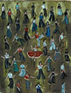 "Interpretations - Northern Soul Dancers" - Original oil painting on canvas artboard.