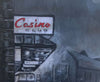 "Anticipation II" - a limited edition lithograph, with the Casino sign highlighted in red acrylic paint. Fits a standard A4 frame.