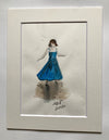 "Northern Soul Interpretations II" - Original water colour painting, mounted and backed, ready for framing.