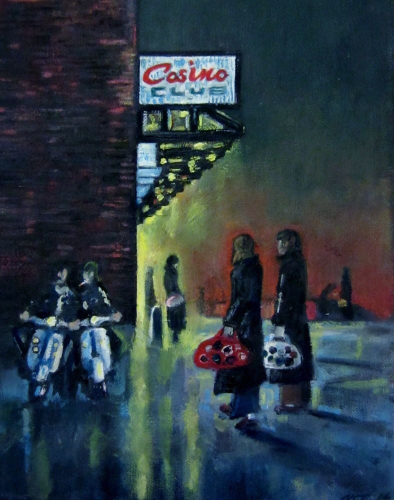 "Come Go With Me" - Original oil painting on canvas. Size - 30 cm tall by 24 cm wide.