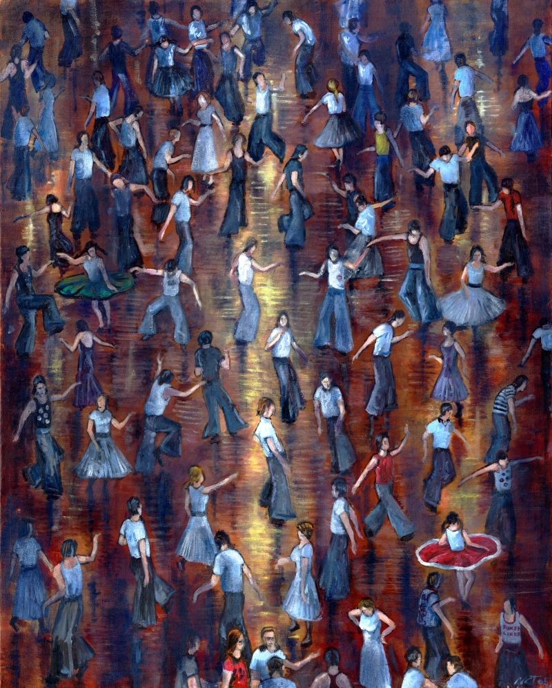 Six greeting cards, Northern Soul Dancers Part 1. Six different designs, each card 7 inches by 5 inches, with envelopes.